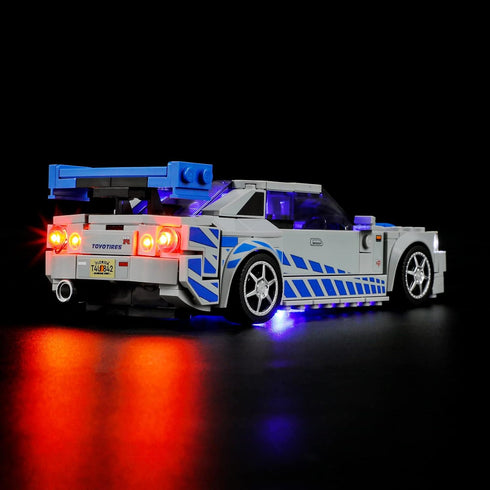 LIGHTAILING LED Light Kit for Lego 76917 2-Fast-2 Furious Nissan Skyline GT-R (R34) - Model Set Not Included