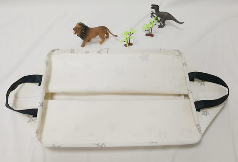 Rectangular Canvas Storage Bin, Waterproof Nursery Hamper with Handles, Gift Basket for Home and Office