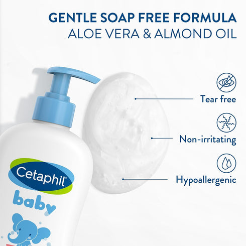 Cetaphil Baby Body Wash, Soothing & Gentle for Sensitive Dry Skin, 5oz