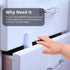 EUDEMON 8 Pack Kids Proofing Safety Drawer Stoppers, Baby Safety Child Proofing Pinch Guards (White)