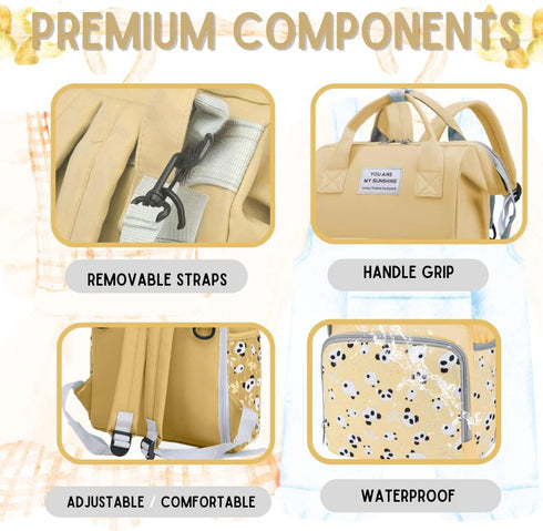 MARYAS Backpack Small Diaper Bag - Paaleras para Bebe - Toddler Diaper Bag, New Born Baby Essentials Must Haves, Cute
