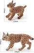 2 Pcs Realistic Lynx Figure, Plastic Lynx Figurine, Simulated Lynx Model for Halloween Christmas Party Favors