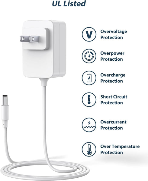 CONMDEX Graco Swing Power Cord 6ft, Replacement for Duetsoothe/DuoGlider/Graco Baby Swing/Adapter 5V Charger Ideal for