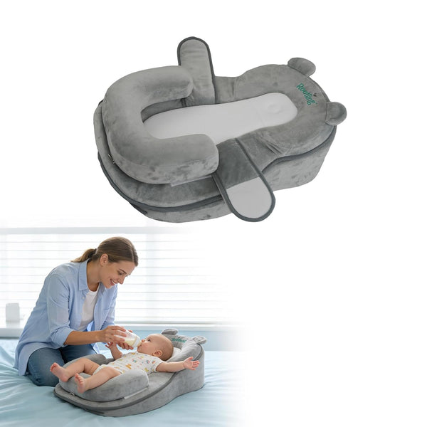 Rootling Baby Feeding Pillow, Anti Overflow Feeding Pillow for Reducing Spit-Up, Safety