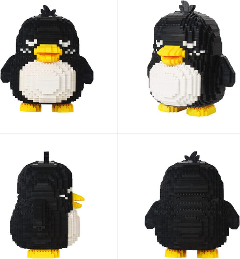 Set, 3D Bricks,1499 KLJM-07 Larcele Animal Series Micro Building Blocks Animal DIY Mini Building Toy Pieces (Penguin)