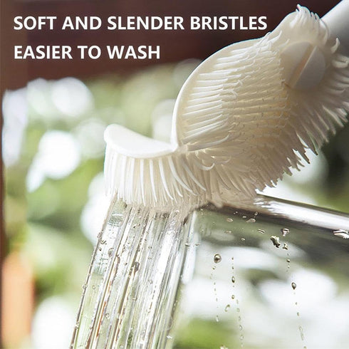 Generic 360Silicone Soft Bristle Silicone Water Bottle Cleaner, Cup Brush Long Handle Water Bottle Brush Cleaner, Deep