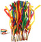 Rainbow Dance Ribbons - 12PCS Rhythm Ribbon Streamers for Kids, Bright & Multi-Colored