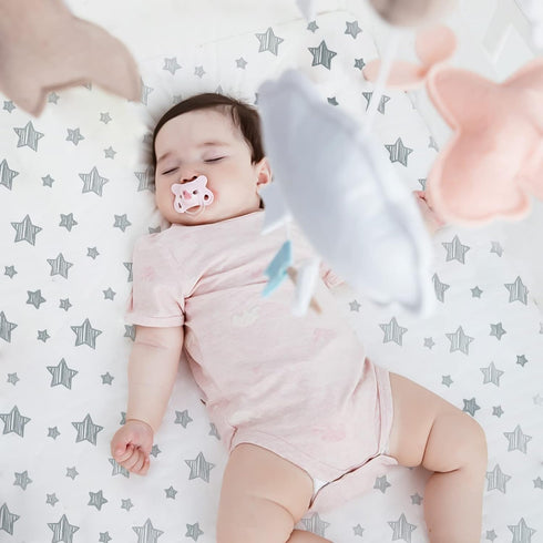 4 Pack, Set, Crib Sheets for Girls Fitted Crib Sheets for Standard Size Crib and Toddler Mattresses, Soft