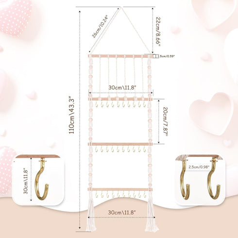 (W1) VISATOR Headband Holder Bows Organizer For Girls Holder Baby Headband Hair Accessories Organizer For Baby Bow