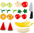 Hape Wooden Healthy Cutting Play Fruits with Play Knife | Pretend Play Kitchen Toys for Toddlers Age 3Y+