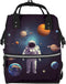 DWVTSLH Astronaut solar system planets Diaper Bag Backpack Multifunction Nappy Bags Waterproof Mummy