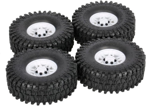 Goolsky 4Pcs AUSTAR AX-5020C 1.9 Inch 120mm Tires with Hub for 1/10 Traxxas Redcat SCX10 AXIAL RC4WD TF2