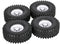 Goolsky 4Pcs AUSTAR AX-5020C 1.9 Inch 120mm Tires with Hub for 1/10 Traxxas Redcat SCX10 AXIAL RC4WD TF2