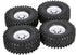Goolsky 4Pcs AUSTAR AX-5020C 1.9 Inch 120mm Tires with Hub for 1/10 Traxxas Redcat SCX10 AXIAL RC4WD TF2