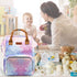 LIMHOO Backpack, Mermaid Diaper Bag Waterproof Baby Care Bag, Women Travel Baby Nappy Changing Bag