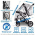 PandaEar Stroller Rain Cover, Universal Clear Baby Stroller Accessory for Windproof and Waterproof Travel