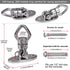 BeneLabel Swing Hanger, 800 LB Capacity with 2 Bearings, Safest Rotational Device for Aerial Silks, Yoga, Web Tree Swing