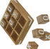 Handcrafted Gifts XO Blocks Tic Tac Toe Game - Wooden Family Board Games for All Occasions