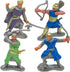 8 Liberty Imports PCS Medieval Knight Figures - Toy Soldiers Free-Standing Figurines with Realistic Details, Medieval