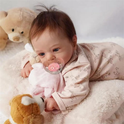 GYCV 18 Inch Set Lifelike Reborn Baby Dolls Girl - Realistic Newborn Vinyl Baby Real Life Baby Dolls Soft Body Real