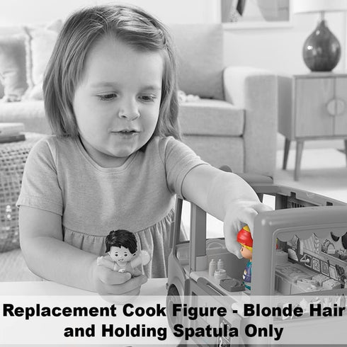Replacement Cook Figure for Fisher-Price Little People Serve It Up Food Truck Playset - GTT73, Blonde Hair