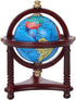 Dollhouse Mini Globe Decoration, Exquisite Appearance, Safe Rotatable for 1/12 Scale Doll (Mahogany)