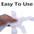 Universal White 5 Point Harness Strap, Adjustable Safety Harness Seat Belt for High Chair/Pushchair/Stroller
