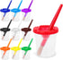 BigOtters 20PCS Painting Brushes Set for Kids, 10PCS No Spill Paint Cups with Lid, Toddler Paint Brushes for Art