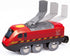 Hape Hand Crank Powered Train | Button Operated, Rechargeable Kinetic Powered Engine