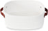 ABenkle Small White Basket with Handle, Soft Woven Storage Bins for Baby Cat and Dog Toys Organizer