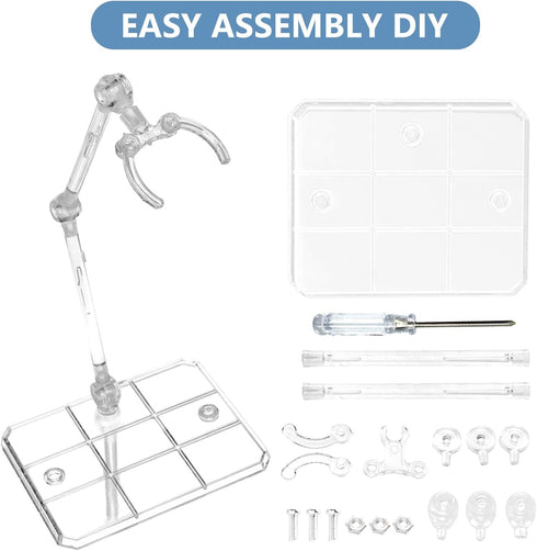 10 1/144 Action Figure Stand, PCS Assembly Action Figure Display Holder Base Doll Model Support Stand Compatible