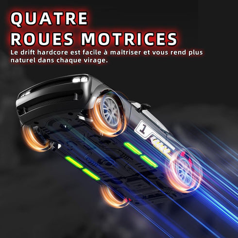 1:20 4WD 20KPH Remote Control Car for Boys Girls Kids, RC Drift Car with LED Lights, Hight Speed Proportional Throttle