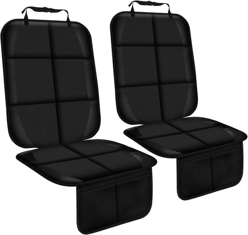Gowhalle Car Seat Protector, Non-Slip Rubber Padded Backing Seat Protector for Child Seats,