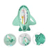 BESPORTBLE Bath Tub Thermometer Green PP Material Quick Accurate Temperature Gauge Cartoon Safe Bathing Essential