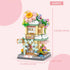 MEIEST 4 Set,Simulation Mini City Shop Street View Building Blocks Model Architecture Collection Particle Construction