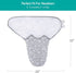 0-3 2 Pack Biloban Baby Swaddles Months for Boy Girls, Newborn, Organic Cotton Adjustable Blanket, Lovely Grey Print