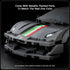 Set 8+ 358 Mould King Car Building Toys with Acrylic Display Case, Model Race Car Toy Building Blocks Kit, Collectible