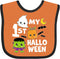 inktastic My 1st Halloween Baby Bib with Ghost Monster and Pumpkin