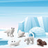 15 Set ONEST Pieces Mini Arctic Animals Figurines Polar Animal Toys Plastic Arctic Tundra Deer Toy Animal Small White