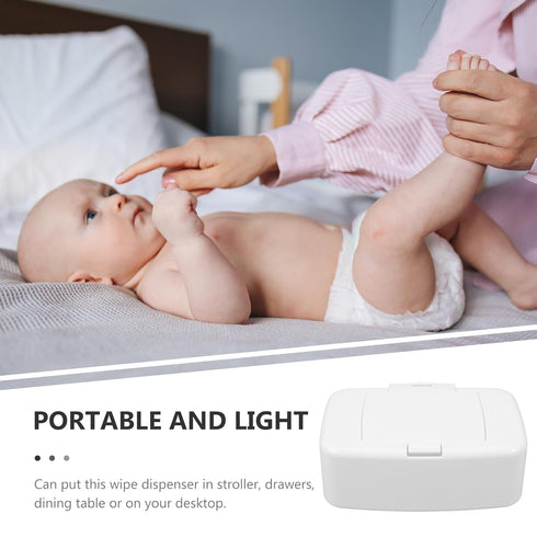 Plastic Disposable Gloves Container with Lid Disposable Containers Wipes Travel Case Wipes Case Portable Pouch Living