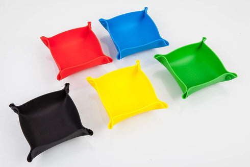 Collapsible Board Game Storage Bowls - Portable Folding Tray Accessory for Tabletop Bits, Dices, and Components (5-Pack)