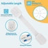 YOLCAR 2 Pack 3M Safety Locks Duo - Fridge Locks for Kids, Adjustable Adhesive Cabinet Locks, No Drilling