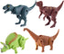 4 Pack Jumbo Dinosaur Deformation Eggs with Toys Inside, Kids Party Favors, Easter Basket Stuffers