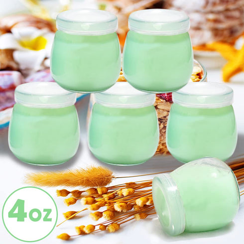 Baby Food Storage Containers, 12 Thickened 4 oz Glass Baby Food Jars with Lids, Small Snack Containers