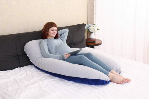 MOON PINE Pregnancy Pillow, U Shape Full Body Pillow for Maternity Support, Sleeping Pillow for Pregnant Women