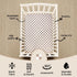 FIGEPO 4 Pack Pack (Pack Checkered N Play Sheets Sheets Neutral Breathable Fitted Baby Mini Crib Sheets Nursery Sheets