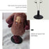 PATKAW Doll Stand, 4 Pcs Portable 5.9 Inch Black Doll Stands for Teddy Bear Display and Organization of Children's Dolls