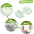 Pregnancy Support Pillow Shaped Maternity Cushion for Side Sleeping Abdominal and Lumbar Support for Travel Office