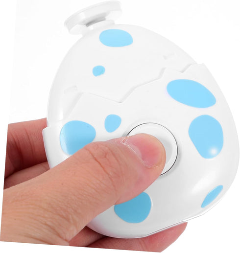 Trimmer minkissy Electric Nail File for Boys and Girls Adults Egg-Shaped Nail Care Kit Adorable Cartoon Design Portable