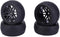 RC Car Tyre, Universal 1/10 RC Car Wheels for Crawler Vehicle Tyres, Remote Control Vehicle (Black)